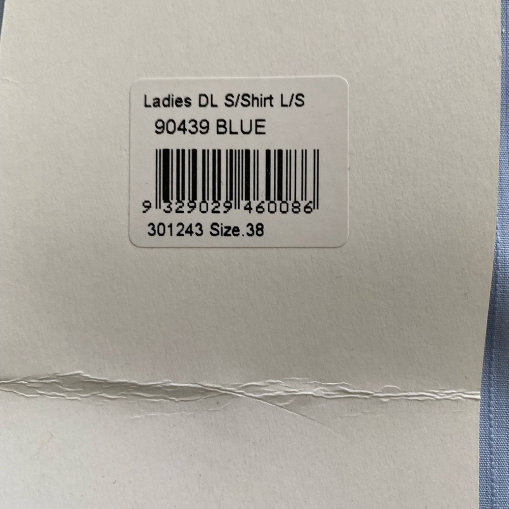Ladies Show Shirt, Size L, light blue, NEW - Picture 6 of 7